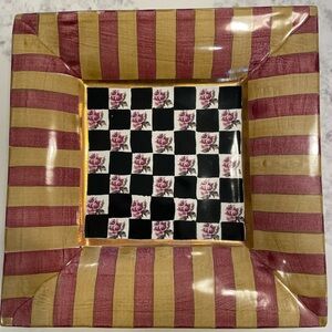 MacKenzie-Childs Frank and Mustard Torquay 91/2”square plate